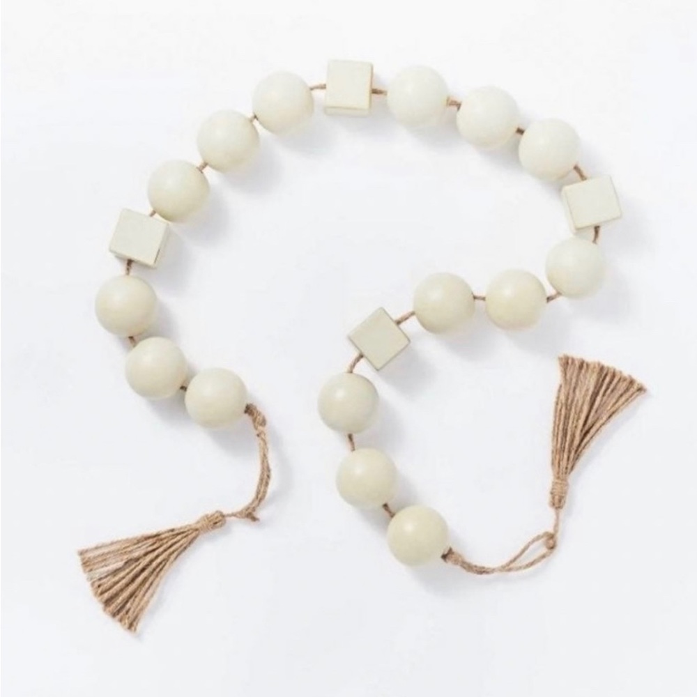 Studio McGee Ceramic Bead Garland 50”